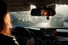 Olivia Sgarbură în drum spre spital, Montpellier, Franța