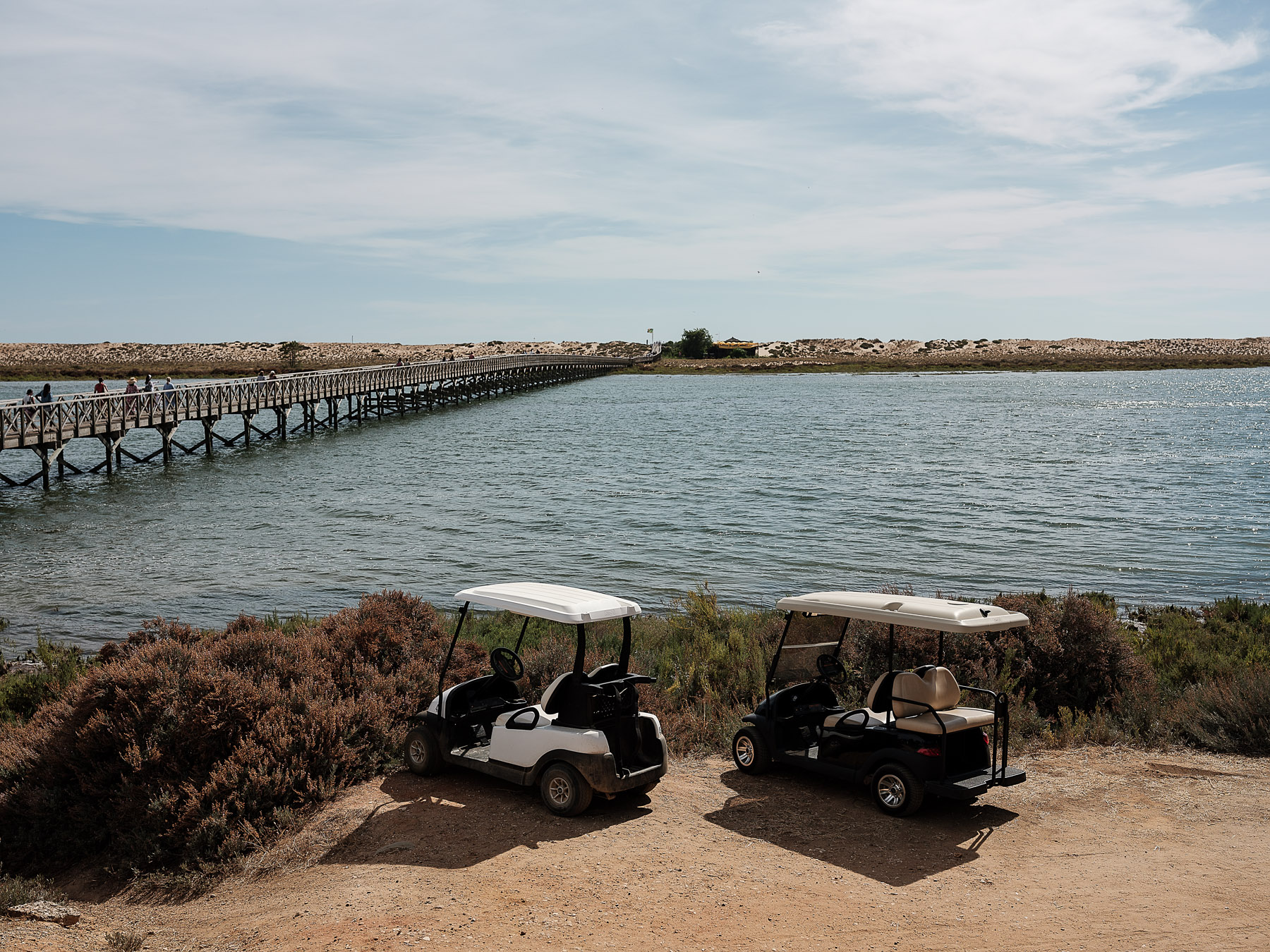 Podul către Restaurantul Gigi din Quinta do Lago, unde lucrează Leon