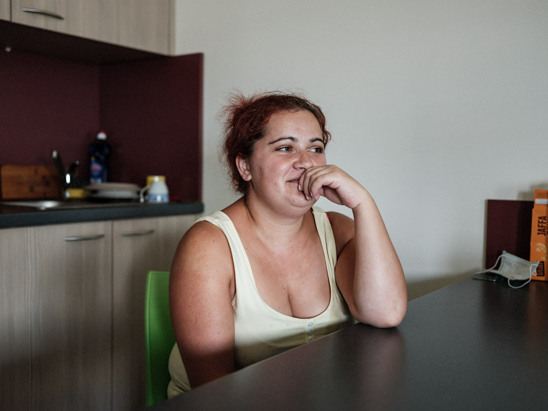 Oana în camera de la ferma Höfler Gemüse, Nürnberg