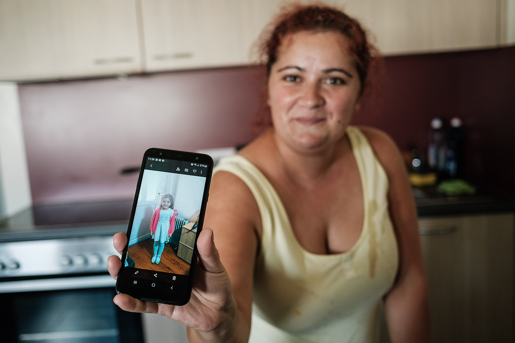 Oana ne-o arată pe Lucia, fiica ei în vârstă de cinci ani