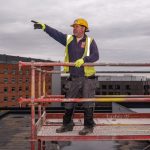 Ion Câmpeanu, 51 de ani, pe un șantier din Tournai, Belgia, 2024