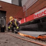 Ion Câmpeanu, 51 de ani, pe un șantier din Tournai, Belgia, 2024