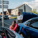 Geo și fiica sa, Maria, în La Louvière, Belgia, aprilie 2024